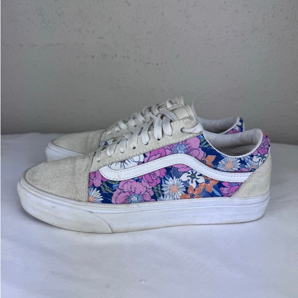 Vans Old Skool Retro Floral Sneakers womens size 8.5 - Picture 3 of 7